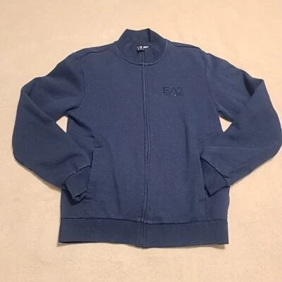 Emporio Armani EA7 куртка женщин большой комбинезон трек молнии синий подлинный - Изображение 1 из 4