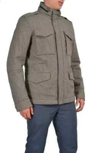 Ballantyne Brown 100% Wool Hooded Insulated Jacket Coat Size L Retail - Picture 1 of 7