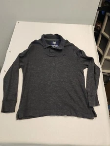 American Eagle High Neck Long Sleeve Mens XXL Gray Cotton 3 Button Neck - Picture 1 of 4