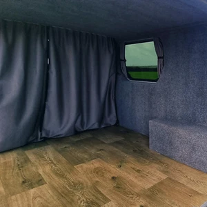 For Vauxhall Vivaro Cab Divider Curtain Kit with Rail Premium Quality - Van-X - Picture 1 of 23
