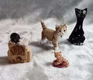 Cat Figurine Collection, 4Cats - Picture 1 of 9