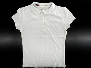 Girls French Toast White Short Sleeve Uniform Polo Shirt Sizes M(7/8)-XL(14/16)