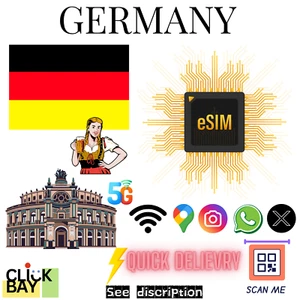 [eSIM] Germany Travel e-SIM High-Speed 4G/5G Data for 30 Days (Data only) - Picture 1 of 7