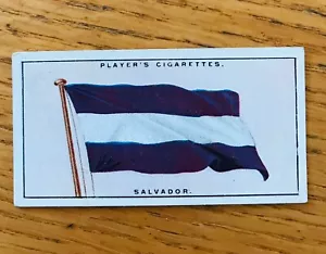 Salvador League Of Nations Flags 1928 John Player Cigarette Card Rare (B1) - Picture 1 of 2
