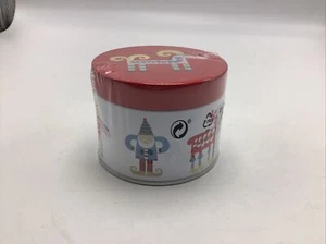 Contenedor de lata de Navidad IKEA almacenamiento de dulces 3" Santa reno vacío NUEVO vacaciones - Imagen 1 de 7