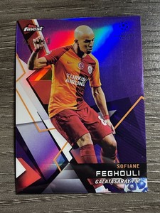 2018-19 Topps Finest UEFA Champions League Purple #44 Sofiane Feghouli /250
