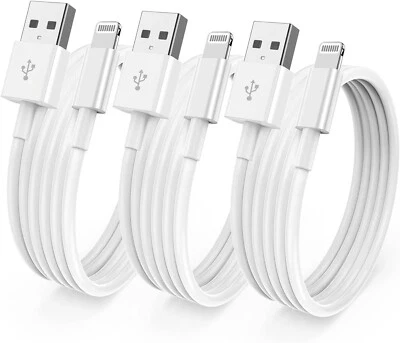iPhone Charger Cable 3Pack 1.8M [Apple MFi Certified] Long 6Feet Lightning Cable - Image 1 of 4
