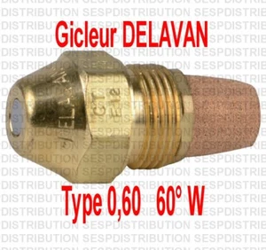 Gicleur fioul fuel 0,60 0,60° W marque DELAVAN chaudière fioul nozzle - Foto 1 di 1