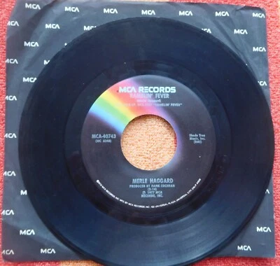 Merle Haggard 45 RPM Record-Ramblin' Fever - Image 1 of 2