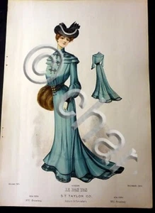 Moda Donna Stampa Figurino Le Bon Ton New York - N° 896 - 1901 - Foto 1 di 1