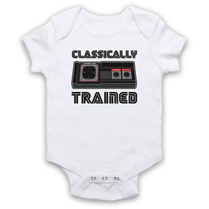 CLASSICALLY TRAINED VIDEO GAME MASTER SYSTEM UNOFFICIAL BABY GROW BABYGROW GIFT - Picture 1 of 10