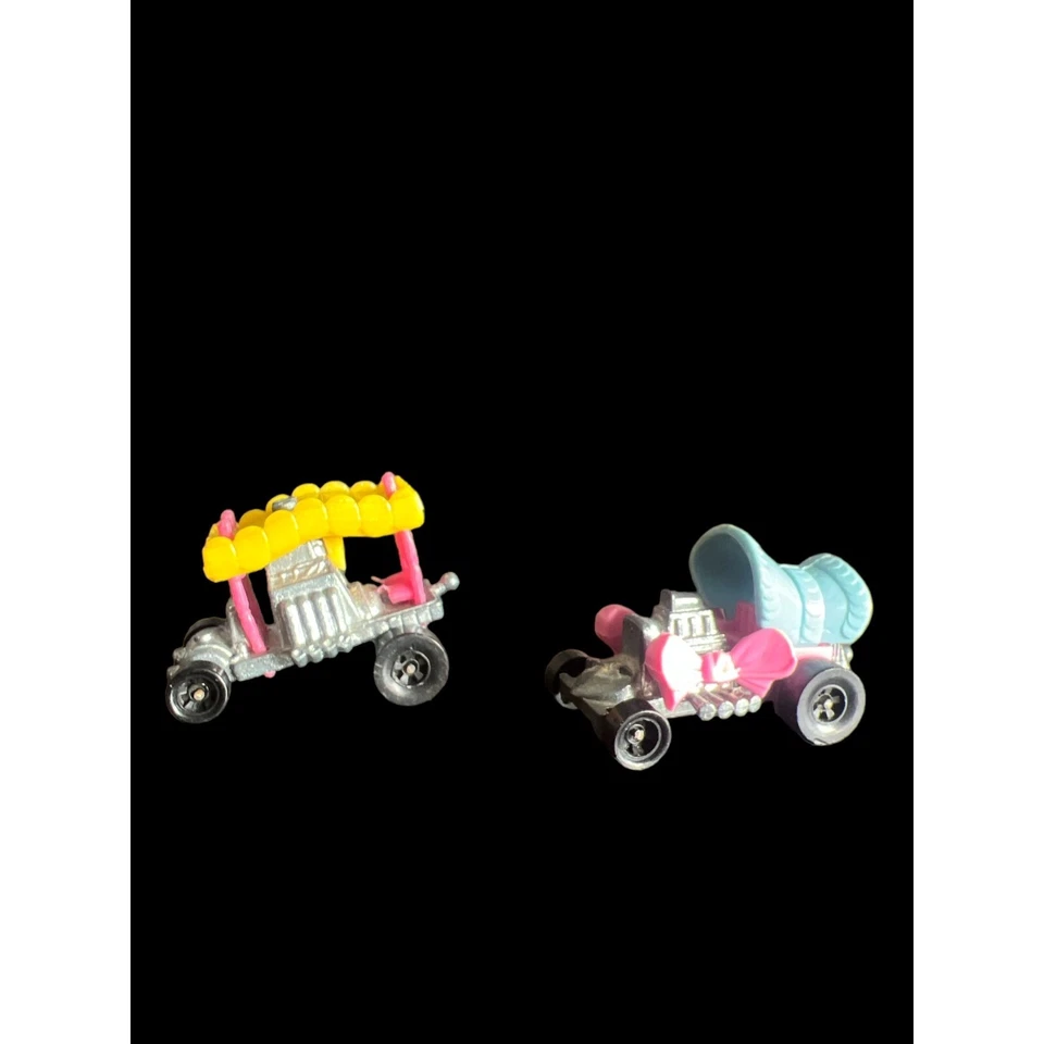 Lot of 2 Vintage Mini Hot Wheels Beddy Bye & Baby Buggy Shell Giveaway ‘72Mattel - Image 1 of 4