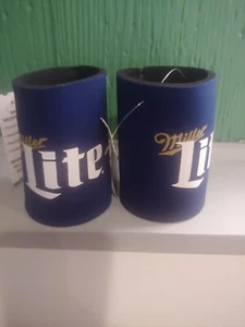 pair of 12oz Miller Lite can Kolder koozie Coozie Beer Cooler - Picture 1 of 1