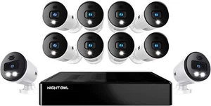 Night Owl CLB8D12-282ILSA Expandable 12 Channel Wired Bluetooth DVR w/ (8) Wired - Picture 1 of 9