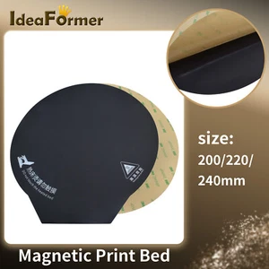 Impresora 3D Cama Calefacción Redonda Adhesiva Magnética 200/220/240mm Impresión Placa de Construcción - Imagen 1 de 6