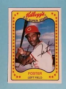 1981 Kellogg's 3-D Superstars George Foster Cincinnati Reds #1 ⚾ - Bild 1 von 2