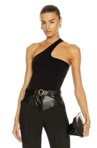 Helmut Lang Black Seamless Jersey Cutout Tank Top Size Medium/Large NWT - Picture 1 of 10