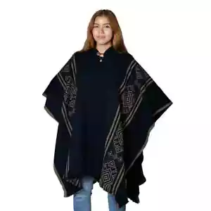 Poncho Alpaca|Wool Classic Unisex |Handmade| Ecuador lot of 12 wholesale - Picture 1 of 1