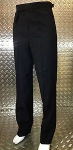 Mens / Boys Smart Black Pleated Suit Trousers, Wool Mix - All Sizes - NEW - Picture 1 of 7