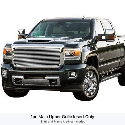 Rejilla de billet de acero inoxidable APS-pulido 15-19 GMC Sierra 2500/3500 GR07HFC25S Foto 1 de 3