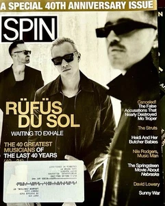 Spin Magazine Spring 2025 RUFUS DU SOL 40th Anniversary Issue Bruce Springsteen - Picture 1 of 2
