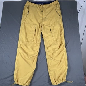 Vintage Gap Cargo Fallschirm Hose Herren Medium Gelb Y2K Retro Vintage - Bild 1 von 7