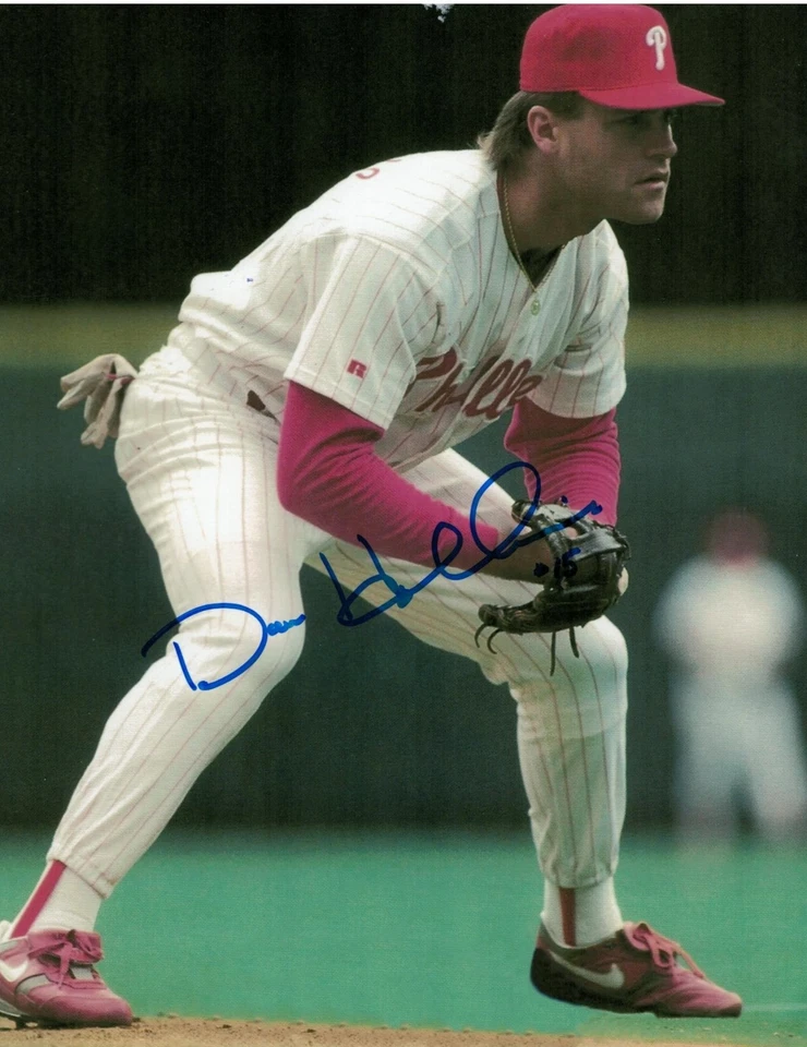 Dave Hollins Philadelphia Phillies Autograph 8x10 APE COA (DAMAGED) - Image 1 of 1