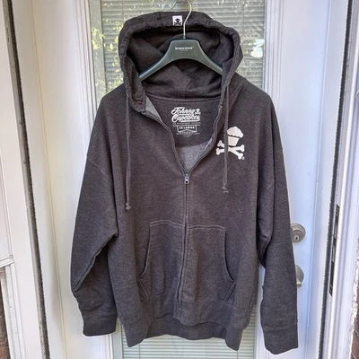 Sudadera con Capucha Johnny Cupcakes Gris Cremallera Completa 2XL Gráfico Foto 1 de 4