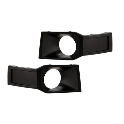 For Audi Q7 2017-2019 Fog Light Trim Driver And Passenger Side Pair Front Black - Image 1 of 4