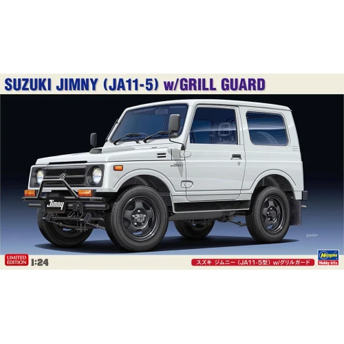 SUZUKI JIMMY JA11-5 WITH GRILL GUARD KIT 1:24 Hasegawa Kit Auto Modellino Nuovo - Immagine 1 di 1
