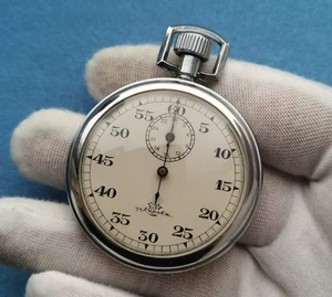Very Rare Soviet Mechanical Stopwatch 1GChZ Kirova mov.A2885 USSR 1930-40's - Picture 1 of 19