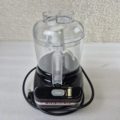 Kitchen Aid Chef's Chopper Series One Touch Pulse 3 Cups KFC3100OB Black TESTED - Image 1 of 4