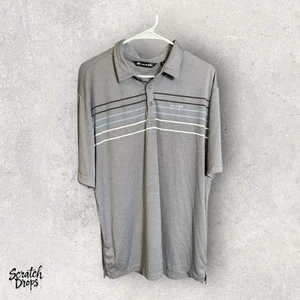 Camisa Polo Travis Mathew Para Hombres XXL Gris Sombra Verano Tormenta Pima Algodón Golf Top - Imagen 1 de 3