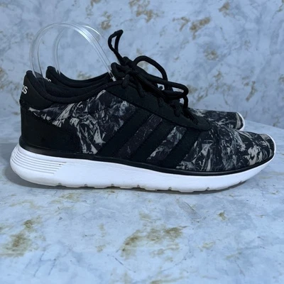 Adidas Neo Cloudfoam женщин размер 7,5 кроссовки черный белый спортивные кроссовки - Изображение 1 из 4