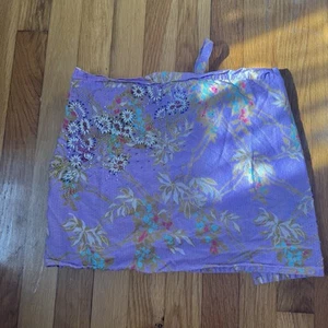 victoria’s secret embroidered beaded lavender cross wrap cover up skirt m/l - Picture 1 of 6