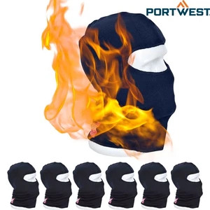 7x Portwest Modaflame Flame Resistant Balaclava Head Face Mask Protection Bulk - Picture 1 of 6