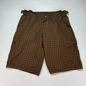 Pantalones Cortos Acolchados FOX Racing Para Hombre 34 Marrón Pata de Gallo AOP Carga Ciclismo Paseo - Imagen 1 de 13