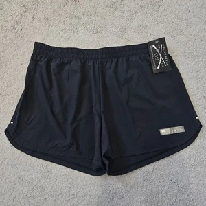 Neu mit Etikett Grunt Style | schwarze sportliche Lauf-Trainingsshorts Training, Damen Large - Bild 1 von 5