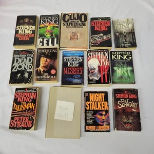 LOT OF 14 Stephen King Books It Cujo Mist Green Mile pet sematary Talisman Cell - Foto 1 di 20