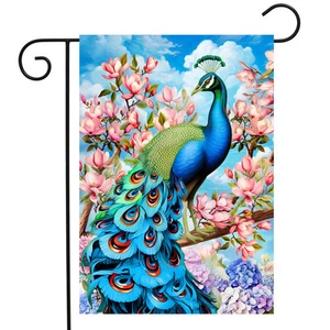 Briarwood Lane Fancy Peacock Garden Flag - Picture 1 of 3