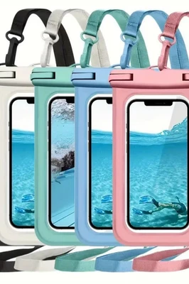 Waterproof Phone Pouch Underwater Case Cover Universal Dry Bag Mobile - Image 1 of 4