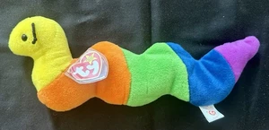 Ty Beanie Baby Inch Felt Antennae Inchworm 1995 4th 3rd Gen MWMT - Picture 1 of 5