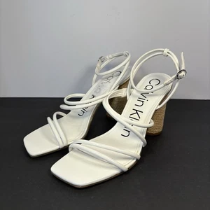 Calvin Klein Sizzle Riemchen-Sandalen klobiger Absatz Damengröße 9 - Bild 1 von 8