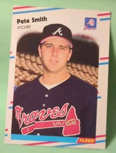 1988 Fleer Update - Pete Smith #U-73 (RC) - Atlanta Braves  - Picture 1 of 2