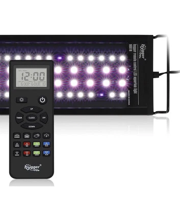 Hygger HG016-18W Remote Control LED Aquarium Light For Tanks 12”-18” 30.5-45.7cm - Image 1 of 4