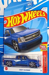 Hot Wheels 2024 Then And Now Series #207 Chevy Silverado Mtflk Blue w/ PR5s - Picture 1 of 2