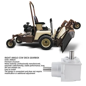 Right Angle CCW Deck Gearbox 390024 Front Mount Mower Gearbox Robust Metal - Picture 1 of 24