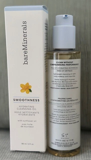 Увлажняющее очищающее масло BareMinerals Smoothness с подсолнечным маслом 180 мл /6 унций - Изображение 1 из 1