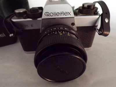 Cámara fotográfica vintage Roleiflex 35 mm SL35E SLR con lente plana 50 mm 1,8 y estuche Foto 1 de 4
