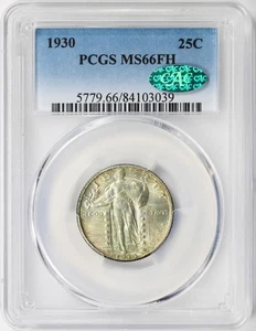 1930 25c Standing Liberty Quarter PCGS CAC MS66FH - Picture 1 of 4